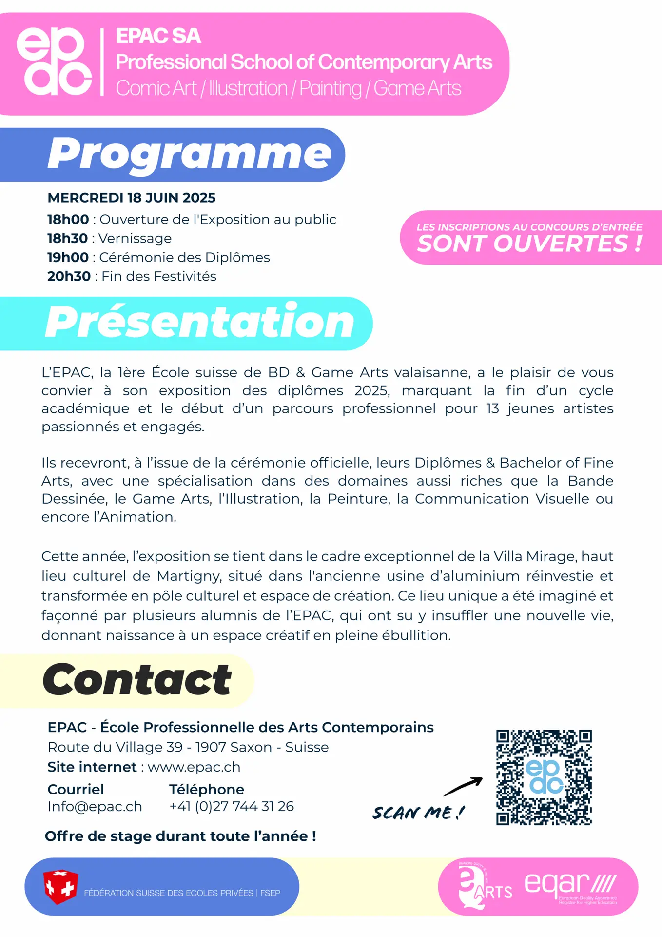 Visuel Officiel Poster Diplôme verso